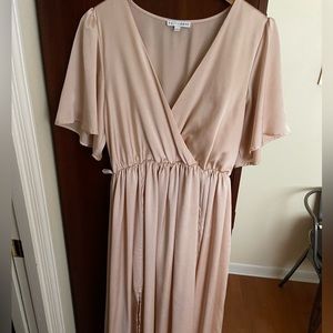 Baltic Born champagne bridesmaid dress